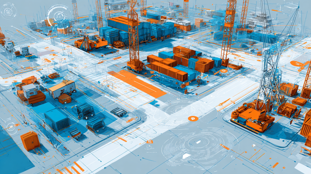 Construction Site Utilization Plan with GIS Mapping