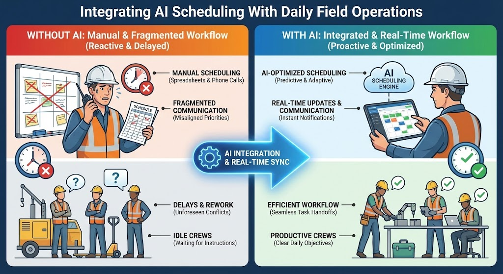 Integrating AI Scheduling With Daily Field Operations | StruxHub